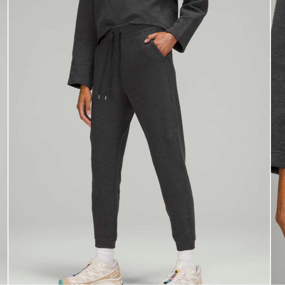 Ribbed High Rise Jogger